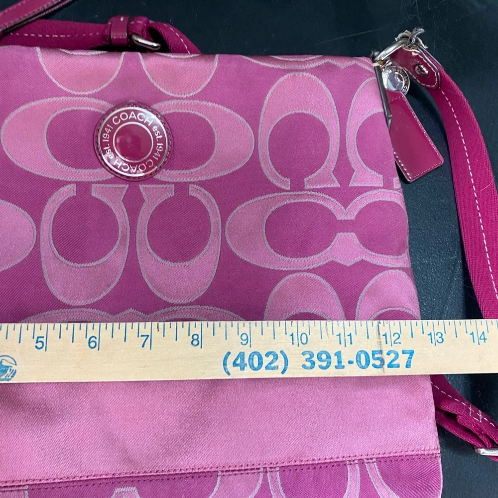 Coach Signature Luxury Designer Canvas Leather Crossbody‎ Bag